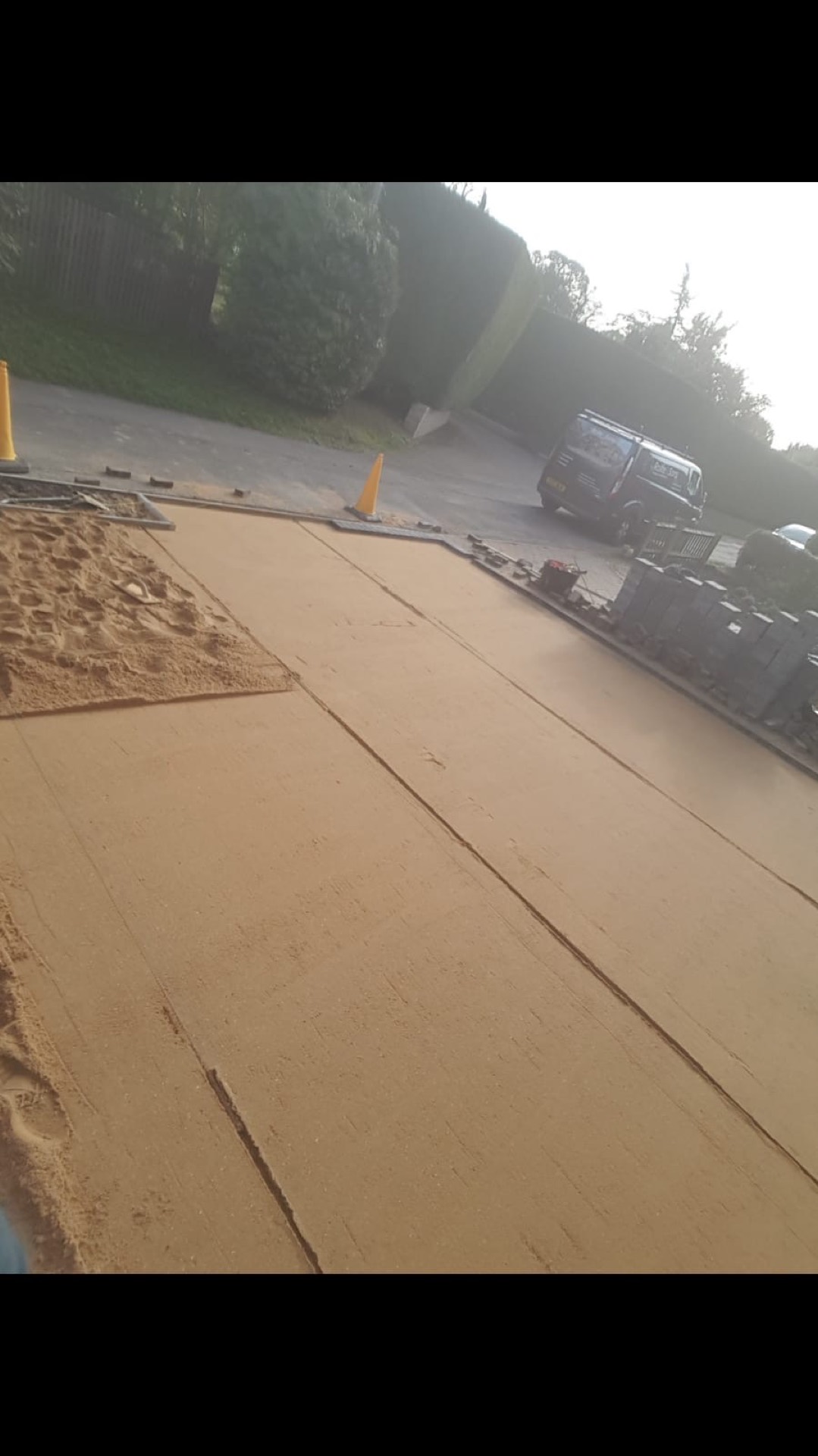 Block paving driveway