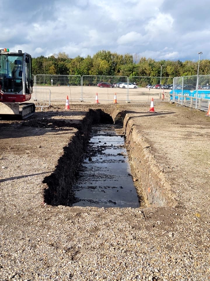 Foundation excavation, Reading FC